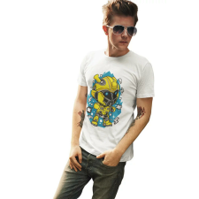 D&B Férfi Unisex Póló PC00006 Bumble Bee Fehér-Méret M férfi póló