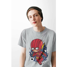  D&B Férfi Unisex Póló PC00011 Flash Szürke-Méret 4XL