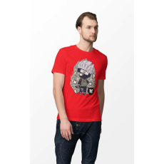  D&B Férfi Unisex Póló PC00015 Kakashi Piros-Méret S