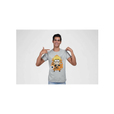 D&B Férfi Unisex Póló PC00021 Naruto Szürke-Méret S férfi póló