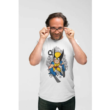 D&B Férfi Unisex Póló PC00024 Wolverine Fehér-Méret L férfi póló