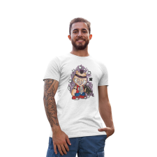 D&B Férfi/Unisex Póló PC00028 Bebop Fehér-Méret S férfi póló