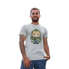  D&B Férfi/Unisex Póló PC00031 Cobain Szürke-Méret 5XL