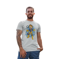  D&B Férfi/Unisex Póló PC00033 Cyclop Szürke-Méret 3XL