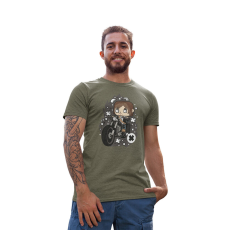  D&B Férfi/Unisex Póló PC00034 Daryl Dixon Katonai zöld-Méret XL