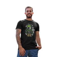 D&B Férfi/Unisex Póló PC00036 Doom Guy Fekete-Méret 4XL férfi póló