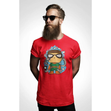 D&B Férfi/Unisex Póló PC00038 Dr Octopus Piros-Méret M férfi póló