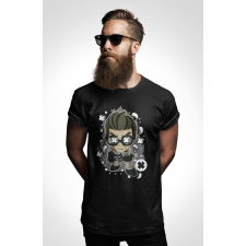  D&amp;B Férfi/Unisex Póló PC00045 Ghost Buster Fekete-Méret 5XL férfi póló