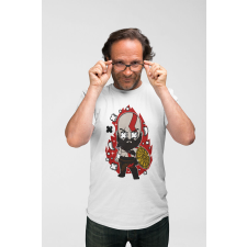  D&amp;B Férfi/Unisex Póló PC00047 God Of War Fehér-Méret L férfi póló