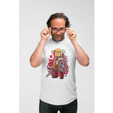 D&B Férfi/Unisex Póló PC00050 Heman Fehér-Méret XL férfi póló