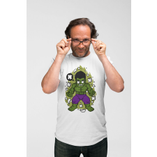 D&B Férfi/Unisex Póló PC00051 Hulk Fehér-Méret S férfi póló