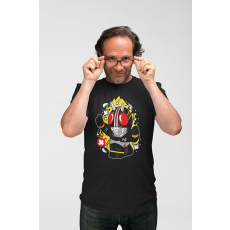  D&B Férfi/Unisex Póló PC00060 Kamen Rider Fekete-Méret 2XL