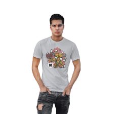 D&B Férfi/Unisex Póló PC00073 Minotaur Szürke-Méret 5XL férfi póló