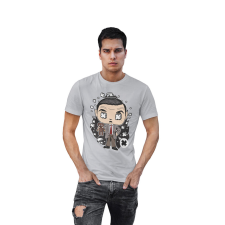 D&B Férfi/Unisex Póló PC00074 Mr Bean Szürke-Méret 2XL férfi póló