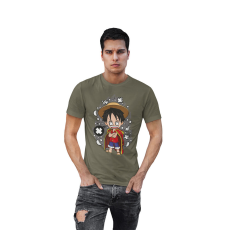  D&B Férfi/Unisex Póló PC00078 One Piece Katonai zöld-Méret 4XL