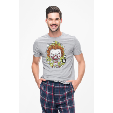 D&B Férfi/Unisex Póló PC00079 Pennywise 2 Szürke-Méret S férfi póló