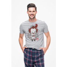  D&B Férfi/Unisex Póló PC00080 Pennywise Szürke-Méret 2XL