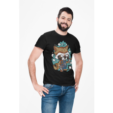  D&B Férfi/Unisex Póló PC00094 Rocket Fekete-Méret M
