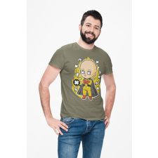 D&B Férfi/Unisex Póló PC00096 Saitama Katonai zöld-Méret 5XL férfi póló