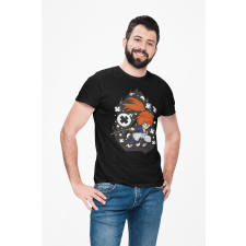 D&B Férfi/Unisex Póló PC00097 SamuraiX Fekete-Méret 4XL férfi póló