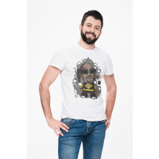 D&B Férfi/Unisex Póló PC00101 Snopp Dog Fehér-Méret 2XL férfi póló