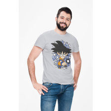D&B Férfi/Unisex Póló PC00102 ShonGoku Szürke-Méret L férfi póló