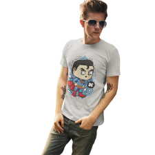 D&B Férfi/Unisex Póló PC00107 Superman Szürke-Méret 4XL férfi póló