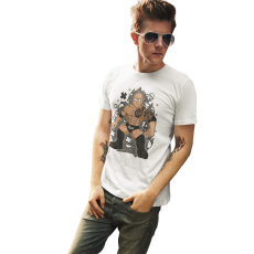  D&B Férfi/Unisex Póló PC00111 The Rock Fehér-Méret M