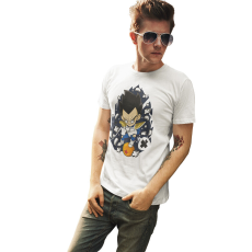  D&B Férfi/Unisex Póló PC00115 Vegeta Fehér-Méret L