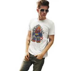  D&B Férfi/Unisex Póló PC00119 Voltus Fehér-Méret 4XL