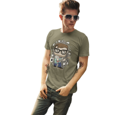  D&amp;B Férfi/Unisex Póló PC00120 Weezer Katonai zöld-Méret 5XL férfi póló