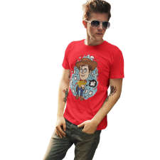 D&B Férfi/Unisex Póló PC00121 Woody Piros-Méret XL férfi póló