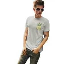  D&amp;B Férfi/Unisex Póló PO00005 Cactus Pocket Szürke-Méret 5XL férfi póló