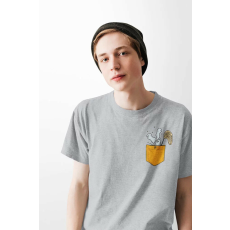  D&B Férfi/Unisex Póló PO00013 Ghost Pocket Szürke-Méret 4XL