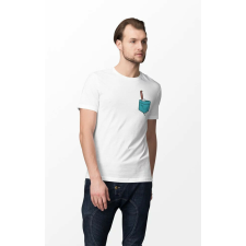 D&B Férfi/Unisex Póló PO00018 Knife Pocket Fehér-Méret S férfi póló