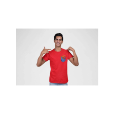 D&B Férfi/Unisex Póló PO00022 Octopus Pocket Piros-Méret 3XL férfi póló