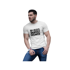 D&B Férfi/Unisex Póló ST00006 Engineer Fehér-Méret L férfi póló