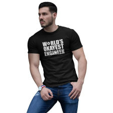 D&B Férfi/Unisex Póló ST00006 Engineer Fekete-Méret M férfi póló
