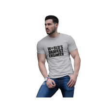  D&B Férfi/Unisex Póló ST00006 Engineer Szürke-Méret 4XL