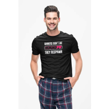 D&B Férfi/Unisex Póló ST00007 Respawn Fekete-Méret 5XL férfi póló