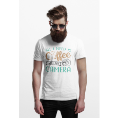  D&B Férfi/Unisex Póló ST00010 Coffee Fehér-Méret XL