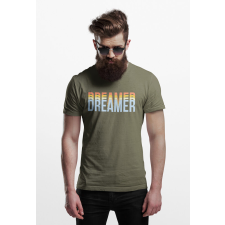 D&B Férfi/Unisex Póló ST00012 Dreamer Katonai zöld -Méret 3XL férfi póló