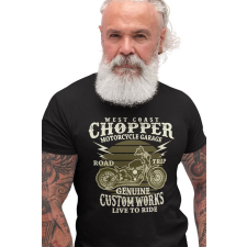  D&amp;B Férfi/Unisex Póló ST00013 Chopper Fekete-Méret 5XL férfi póló