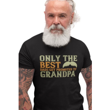 D&B Férfi/Unisex Póló ST00015 Grandpa Fekete-Méret S férfi póló