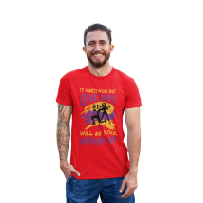  D&amp;B Férfi/Unisex Póló ST00016 One Day Piros-Méret 5XL férfi póló