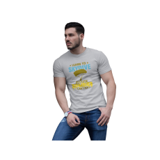  D&B Férfi/Unisex Póló ST00018 Skydive Szürke-Méret 4XL