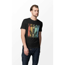 D&B Férfi/Unisex Póló ST00019 Vegan Fekete-Méret XL férfi póló
