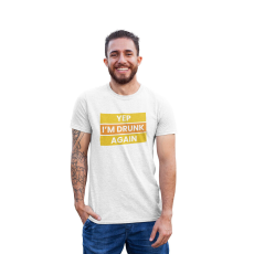  D&B Férfi/Unisex Póló ST00024 Drunk Fehér-Méret 2XL