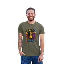 D&B Férfi/Unisex Póló ST00025 Xtreme Katonai zöld -Méret 4XL férfi póló
