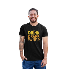 D&B Férfi/Unisex Póló ST00030 Drunk Fekete-Méret 3XL férfi póló